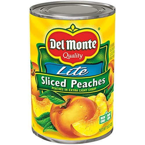 Pack Of 12 Del Monte Canned Lite Sliced Yellow Cling Peaches I