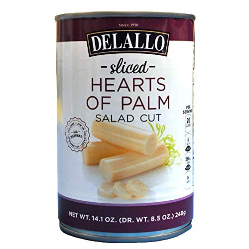 Delallo Salad Cut Hearts Of Palm, 14.1 -Ounce Unit Pack Of 6