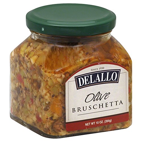 Delallo Olive Bruschetta, 10 Ounce - 6 Per Case.