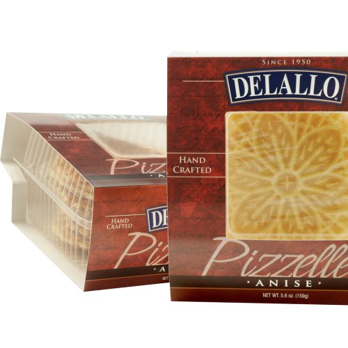 Delallo Anise Pizzelle, 5.6-Ounce Units Pack Of 6