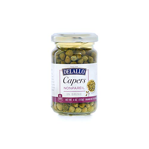 Delallo Capers Nonpareil In Brine 4 Oz. Pack Of 2