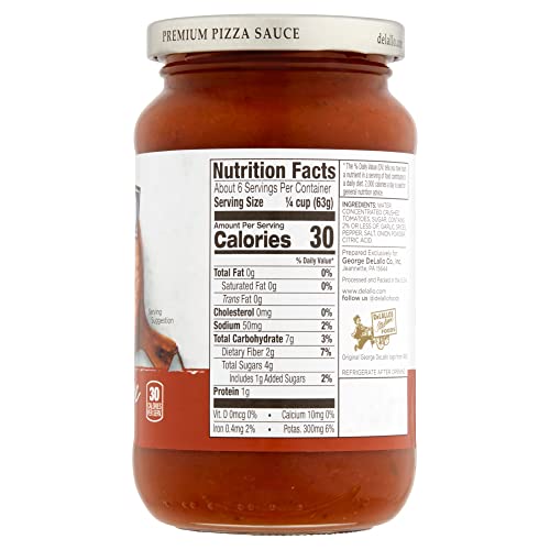 DeLallo Classic Pizzeria-Style Pizza Sauce, 14oz Jar