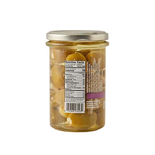 Delallo Feta Stuffed Green Greek Olives In Jar Pack Of 6