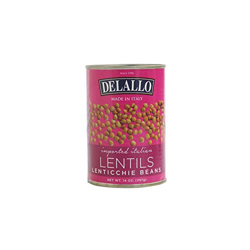 Delallo Lentils, 14-Ounces Pack Of12