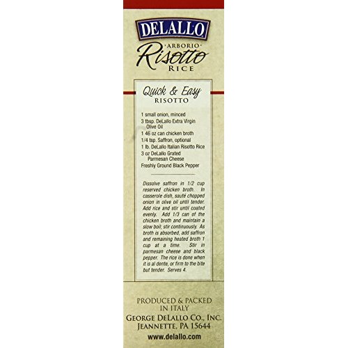 Delallo Risotto Aborio Rice, 17.6-Ounce Units Pack Of 12
