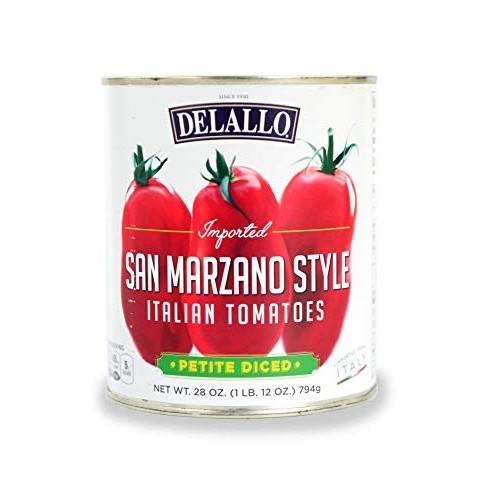 Delallo San Marzano Style Petite Diced Tomatoes 28 Oz. Pack Of 3