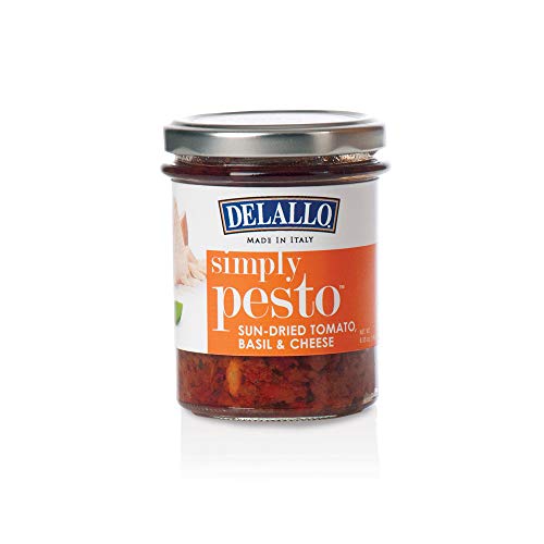 Delallo Simply Pesto Sun-Dried Tomato, Basil, Cheese 6.3 Ounce