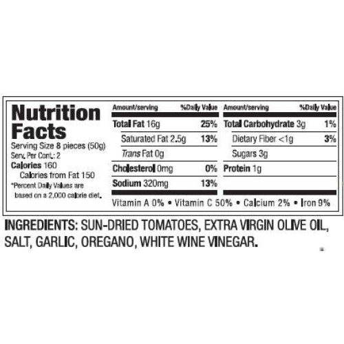 Delallo Sun-Dried Tomatoes In Extra Virgin Olive Oil 6.7 Oz Pac