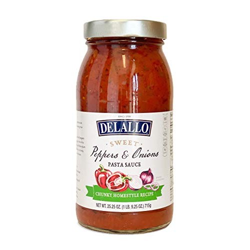 Delallo Sweet Peppers &Amp; Onions Pasta Sauce 3 Pack