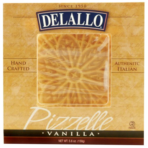 Delallo Vanilla Pizzelle, 5.6-Ounce Units Pack Of 6