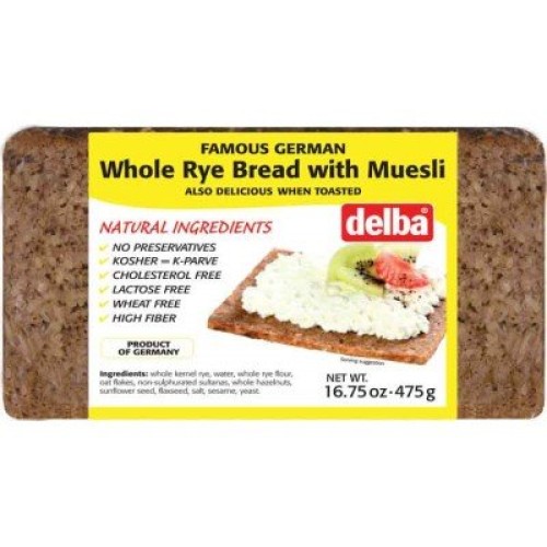 Delba Backbetrieb Whole Rye Bread With Muesli – 475 G