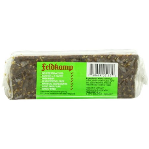 Delba Famous German Three Grain Bread, 16.75 Ounce Pack Of 12