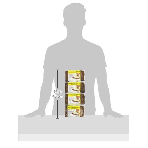 Delba Famous German Whole Rye Bread with Muesli, 16.75 Ounce Pa...