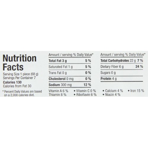 Delba Famous German Whole Rye Bread with Muesli, 16.75 Ounce Pa...