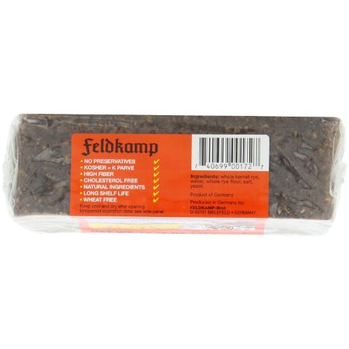 Delba Famous German Whole Rye Bread, 16.75 Ounce Pack Of 12