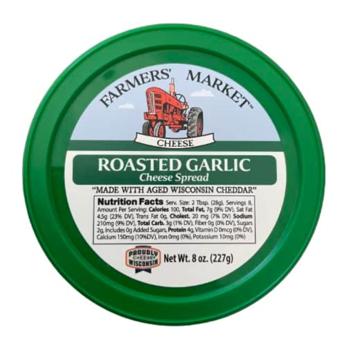 Deli Direct Cheese Spread Roasted Garlic for Crackers, Cheese Di...