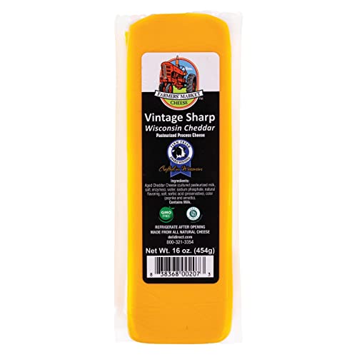 Deli Direct Farmers’ Market Wisconsin Vintage Sharp Cheddar Chee...