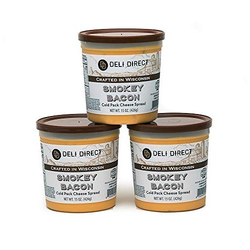 Deli Direct Wisconsin Smokey Bacon Cheese Spread 3 Pack Of 15Oz
