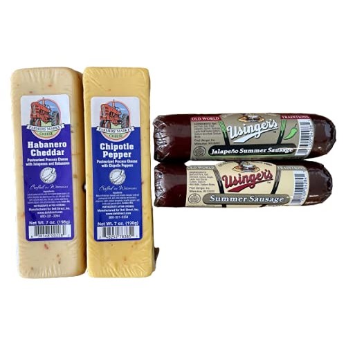Wisconsin Meat And Spicy Cheese Gift Basket | Farmers Market An