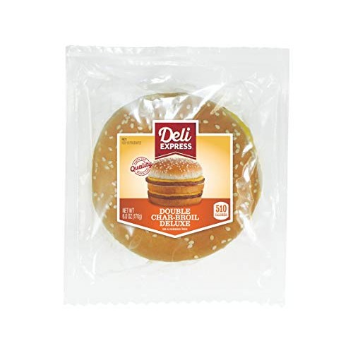 Deli Express Double Charbroil Deluxe Sandwich, 6 Ounce -- 8 Per