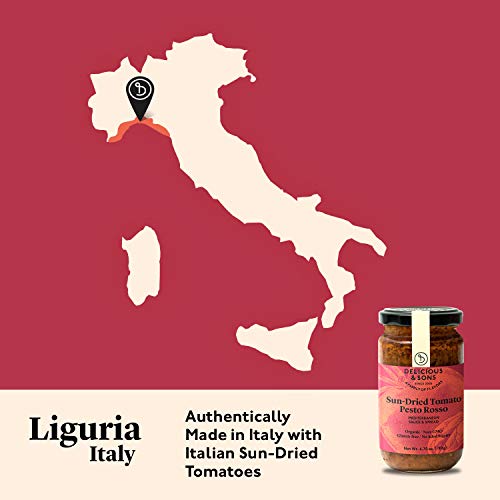 Delicious &Amp; Sons Organic Sun-Dried Tomato Pesto Rosso 6.70 Oz P