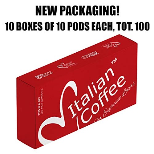 100 Italian Coffee Pods Compatible With Nespresso Machines, Ital