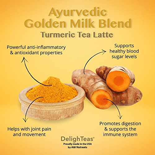 Ayurvedic Organic Golden Milk Blend; No Added Sugar Or Sweetener