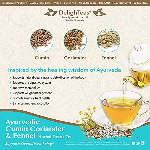 Ayurvedic Detox Cumin, Coriander And Fennel Tea - Organic Detox