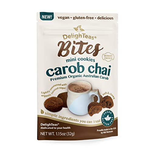 DelighTeas Carob Chai Cookies | Gluten Free, Vegan Healthy Snack...