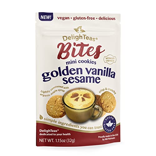 DelighTeas Golden Vanilla Sesame Cookies | Gluten Free, Vegan He...