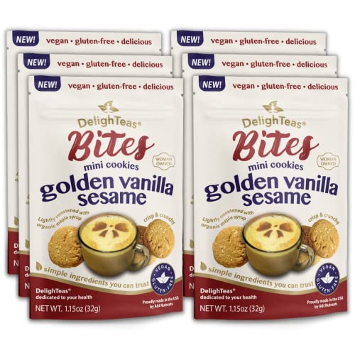 DelighTeas Golden Vanilla Sesame Cookies | Gluten Free, Vegan He...