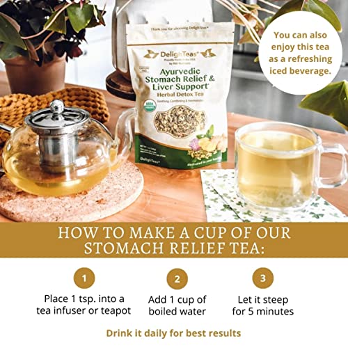 DelighTeas Liver Detox Tea | Stomach Relief & Liver Cleansing | ...