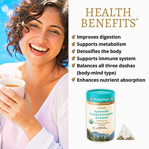 DelighTeas Organic Digest & Detox CCF Tea | Eco-friendly, Compos...