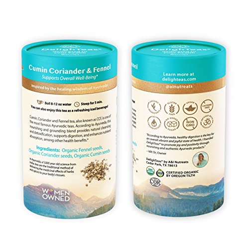 DelighTeas Organic Digest & Detox CCF Tea | Eco-friendly, Compos...