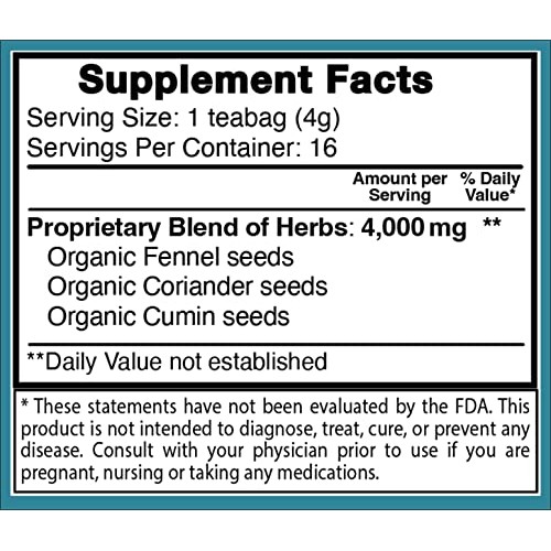 DelighTeas Organic Digest & Detox CCF Tea | Eco-friendly, Compos...