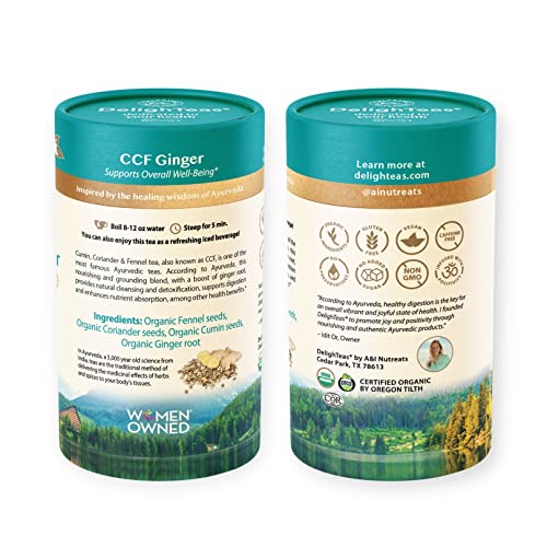 DelighTeas Organic Digest & Detox CCF Tea with Ginger | Eco-Cons...