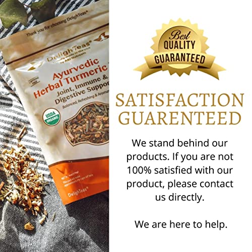 DelighTeas Organic Turmeric Ginger Tea | Ayurvedic Loose Leaf He...