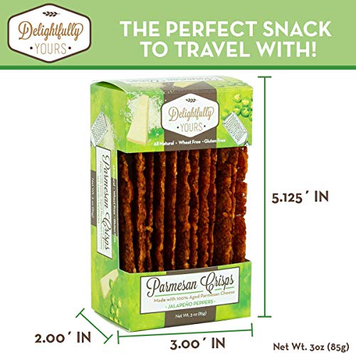 Delightfully Yours Parmesan Cheese Crisps 4 Pack - Jalapeno Che