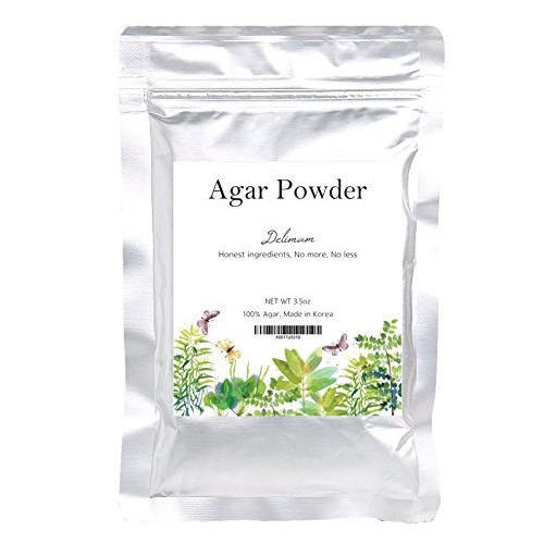 Delimam Organic Agar Agar Powder 3.53Oz Vegetable Gelatin Dietar