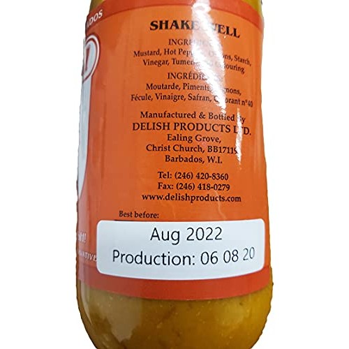 Delish Bajan Hot Pepper Sauce - 355Ml