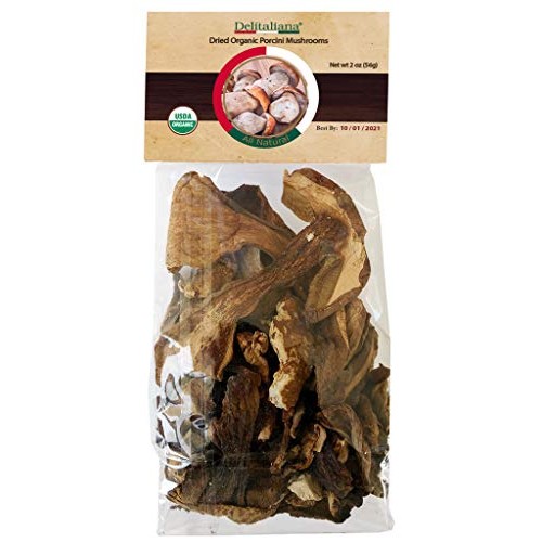 Dried Organic Porcini Mushrooms 2 Ounce