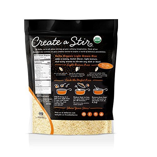 Della Organic Long Grain Brown Rice, 12 Pound