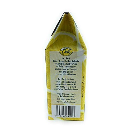 Dels Frozen Lemonade Beverage Mix Gift Set 4 Packets Lemon