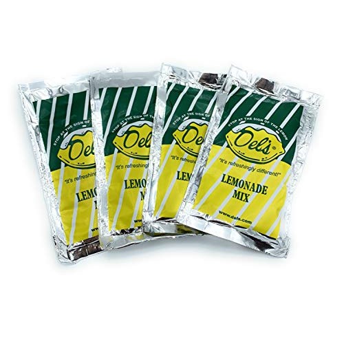 Dels Frozen Lemonade Beverage Mix Gift Set 4 Packets Lemon
