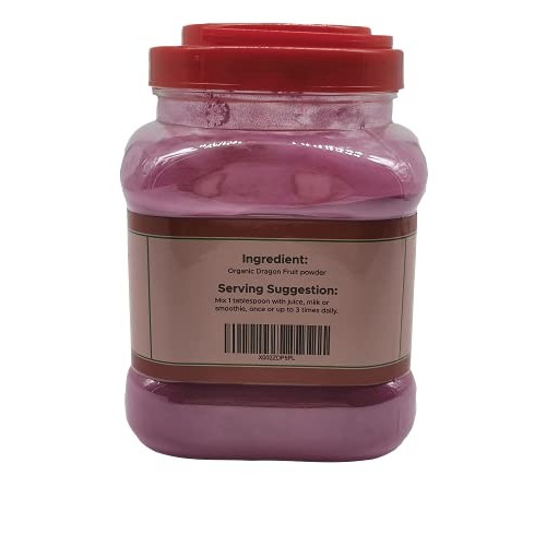 Delvix Garden Organic Dragon Fruit powder: Freeze-Dried Dragon F...