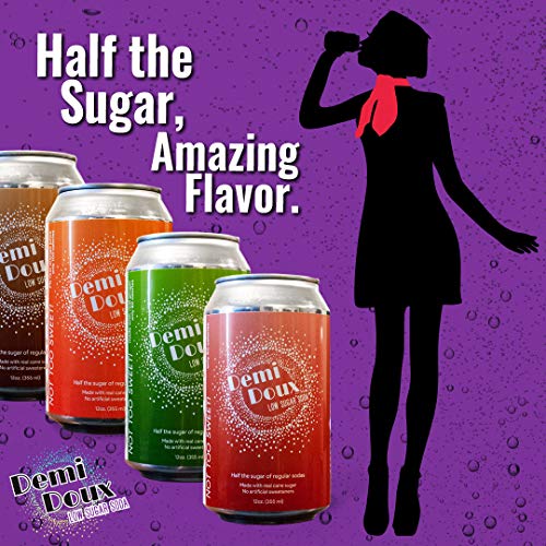 Demi Doux Low Sugar Soda - Healthy Soft Drink Made With Real Can