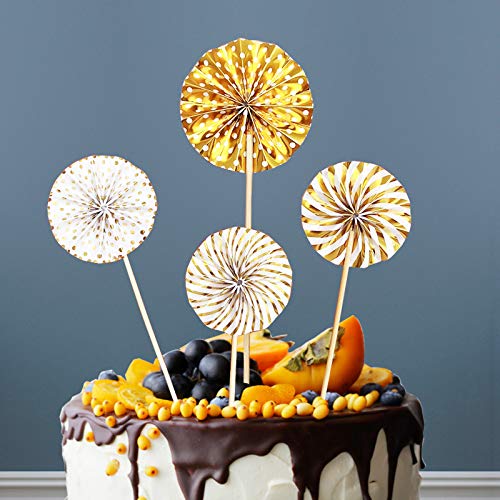 Demissir Happy Birthday Cake Toppers, A Series Of Golden Paper F