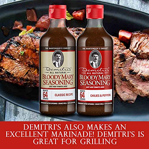 Demitris Bloody Mary Mix Seasoning All Natural - Classic Recipe Demitris Bloody Mary Mix Seasoning All Natural - Classic Recipe