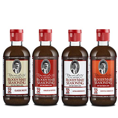 Demitris Bloody Mary Mixes 8 Oz Variety Pack - Set Of 4