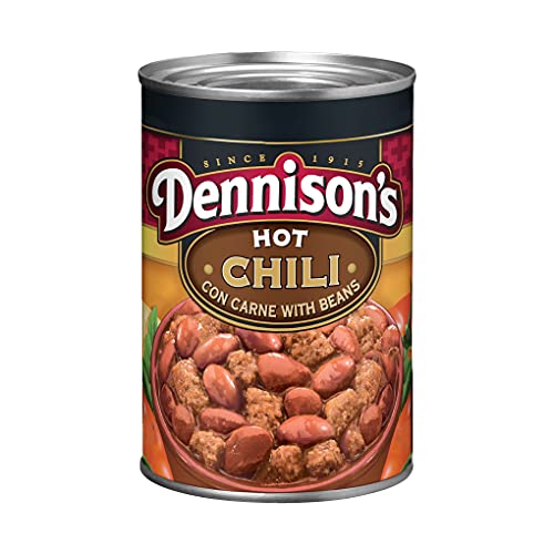 Dennisons, Hot Chili Con Carne With Beans, 15Oz Can Pack Of 6